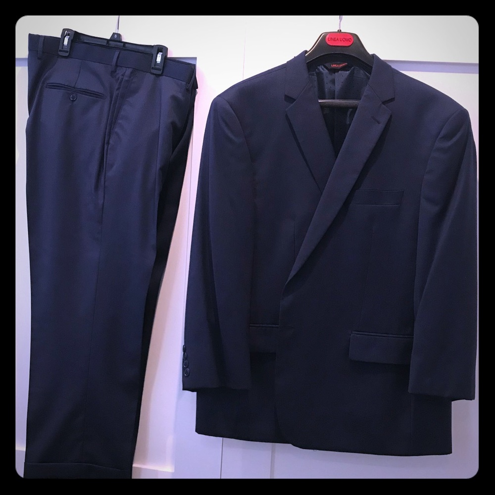 Men’s Suit Brand New Linea Uomo Blue Navy 48S